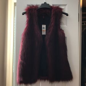 Brand New With Tag Faux Fur Vest